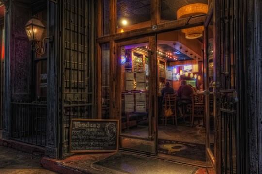 A bar in the French Quarter, reported to be haunted by ghosts